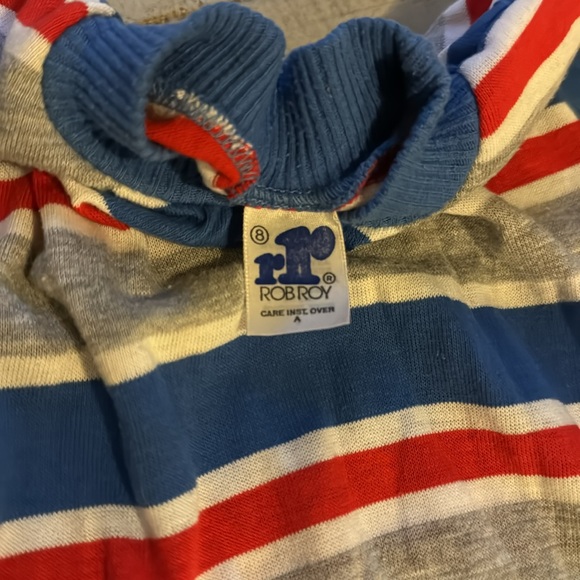 Toddler boys vintage striped t-shirt. Made in USA. - Picture 2 of 7